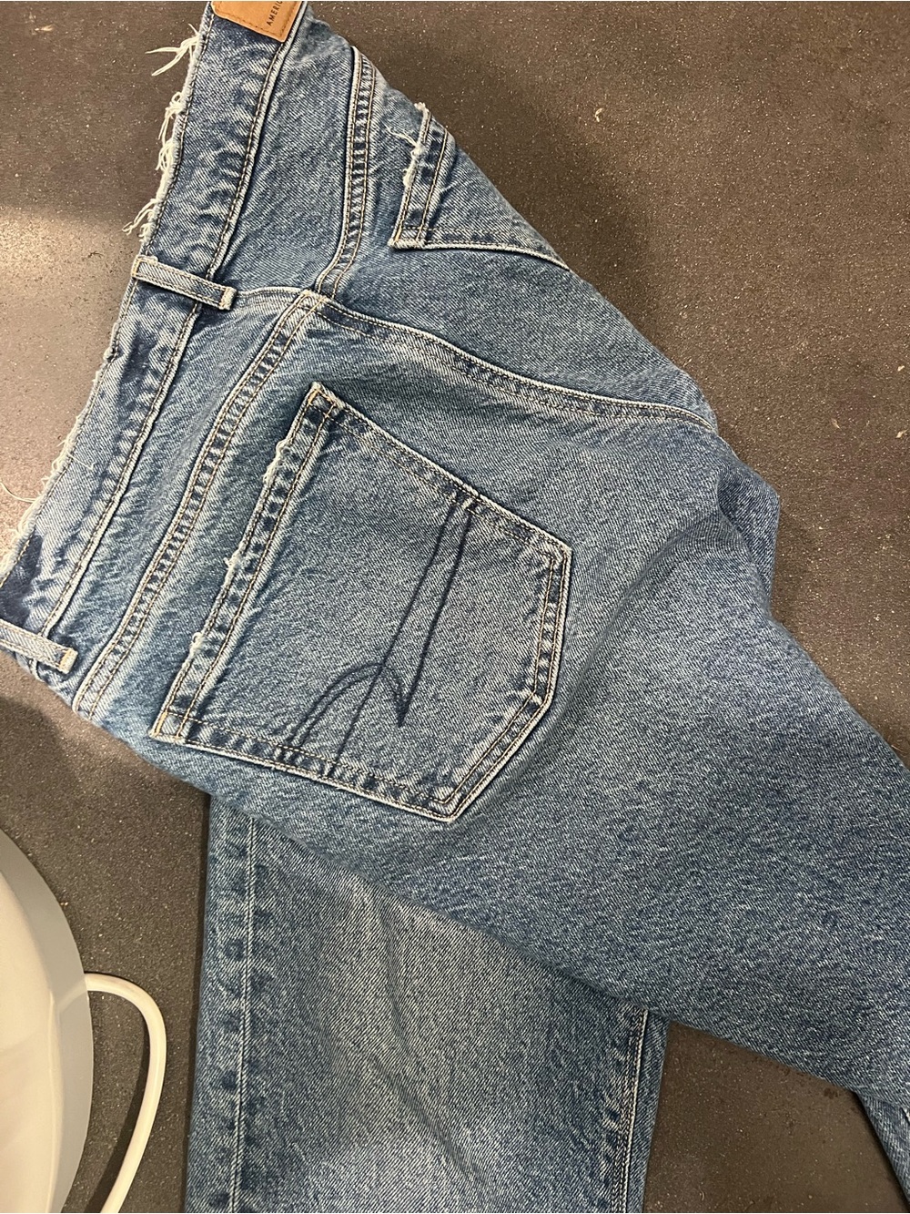 American Eagle Outfitters Light Blue Straight-Leg Jeans